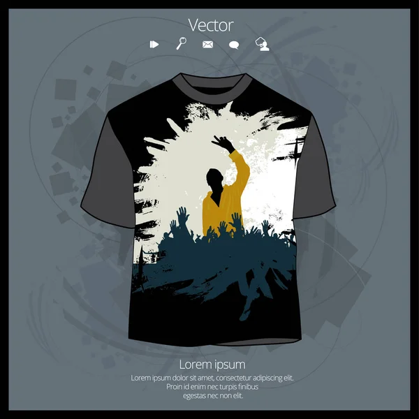 T-shirt mall illustration — Stock vektor