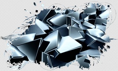 3D teknoloji arka plan 