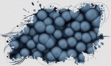 3D teknoloji arka plan 