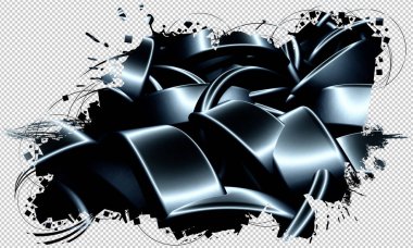 3D teknoloji arka plan 