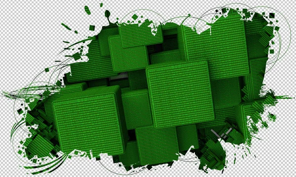 3D-Technologie abstrakter Hintergrund — Stockfoto