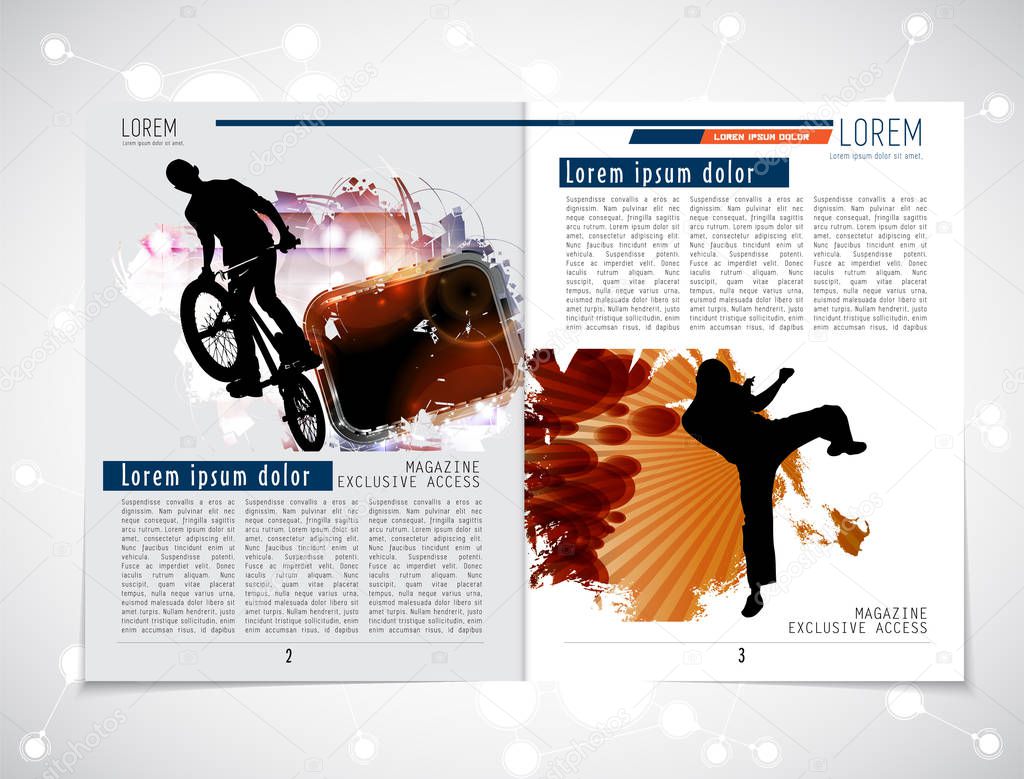 Sport brochure layout