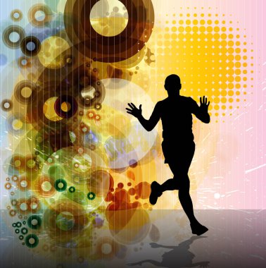 Runner spor illüstrasyon
