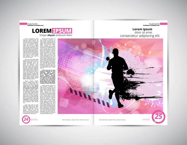 Broşür düzen illüstrasyon 