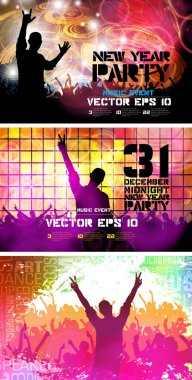 dans eden insanlar illüstrasyon