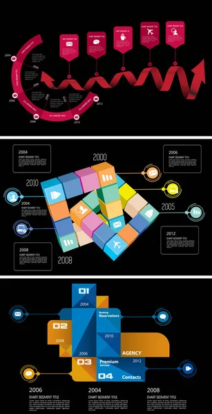 Illustrazione grafica infografica — Vettoriale Stock