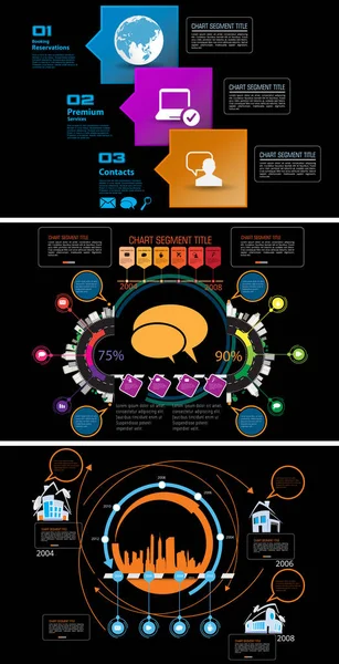 Illustrazione grafica infografica — Vettoriale Stock