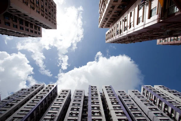 Kantoorgebouwen in downtown in Hong Kong — Stockfoto