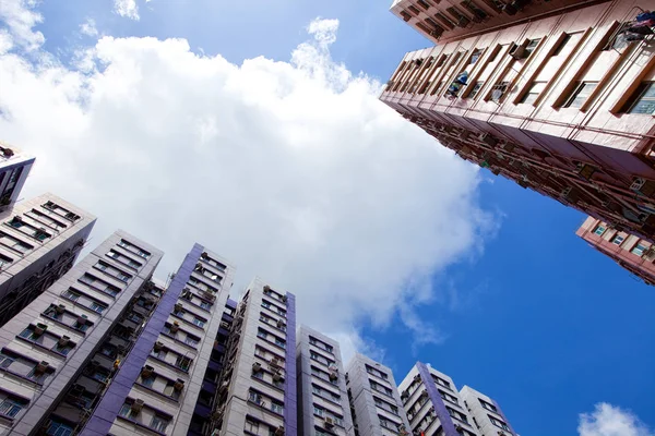 Kantoorgebouwen in downtown in Hong Kong — Stockfoto