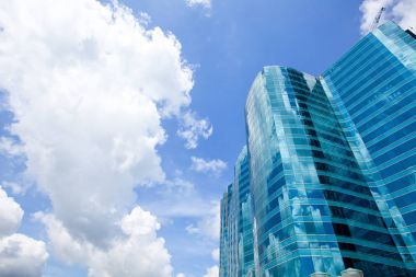  Ofis binaları, şehir merkezinde Hong Kong
