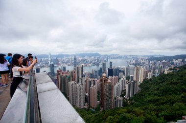 Hong Kong cityscape pik üzerinden