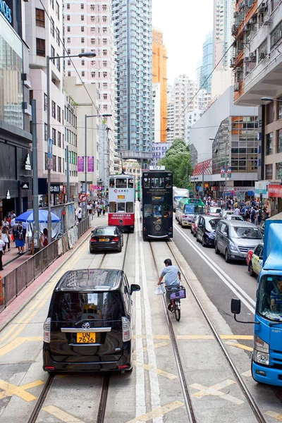 Wózki elektryczne i pojazdów silnikowych w Hong Kongu — Zdjęcie stockowe
