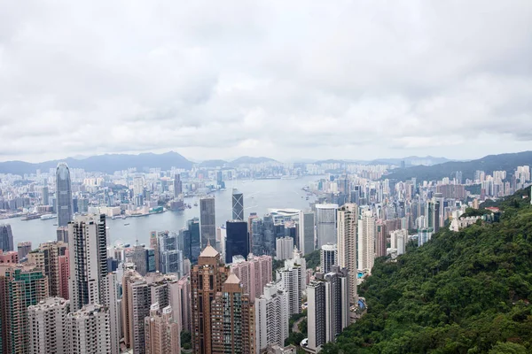 Hong Kong gród ze szczytu — Zdjęcie stockowe