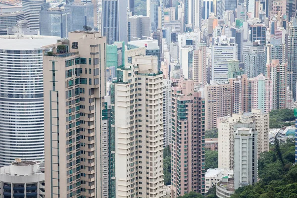 Hong Kong gród ze szczytu — Zdjęcie stockowe
