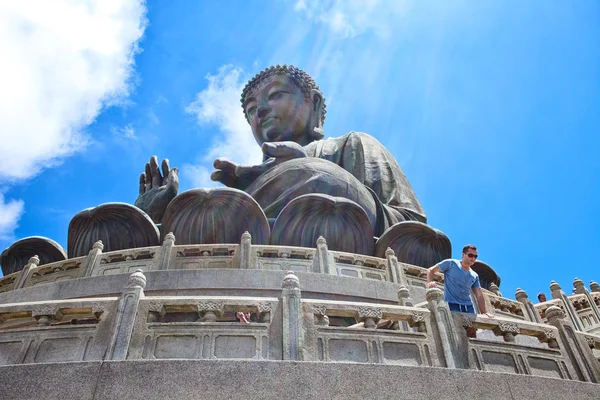 Giant Buddha statue at Po Lin Monaster — Stock Photo, Image