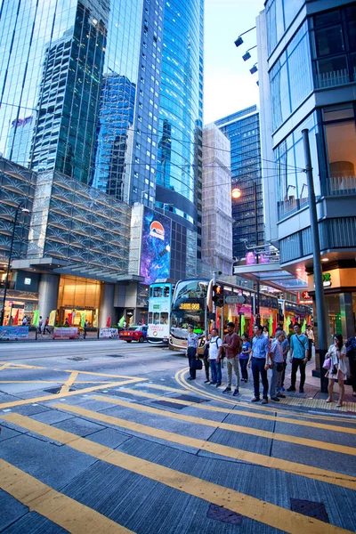 People crowd on zebra crossing street — Stock Photo, Image