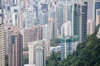 Hong Kong cityscape pik üzerinden