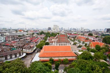 Wat Saket Bangkok panorama görüş