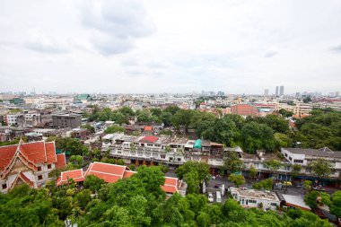 Wat Saket Bangkok panorama görüş