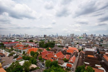 Wat Saket Bangkok panorama görüş