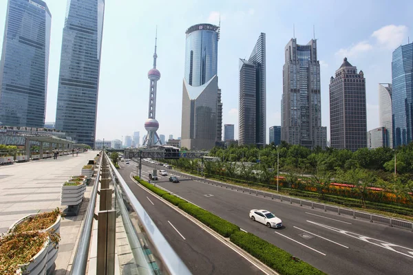 Stadtlandschaft Bürogebäude in Shanghai — Stockfoto