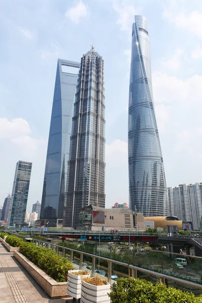 Stadtlandschaft Bürogebäude in Shanghai — Stockfoto