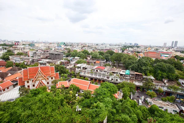 Vista panorámica de Bangkok desde el Wat Saket — Foto de Stock
