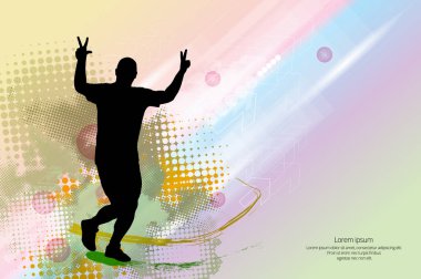 Runner spor illüstrasyon