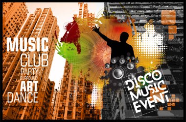 Dans eden insanların silueti