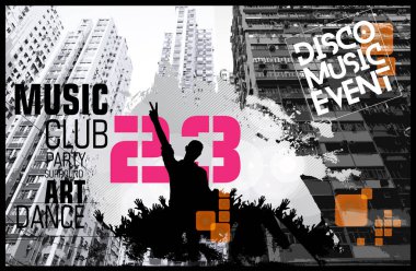 Dans eden insanların silueti