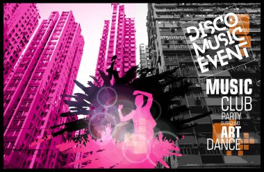 Dans eden insanların silueti