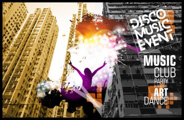 Dans eden insanların silueti