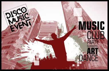 Dans eden insanların silueti