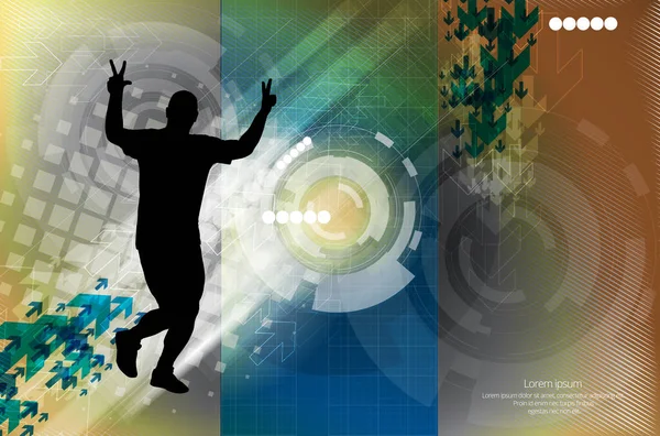 Runner spor illüstrasyon