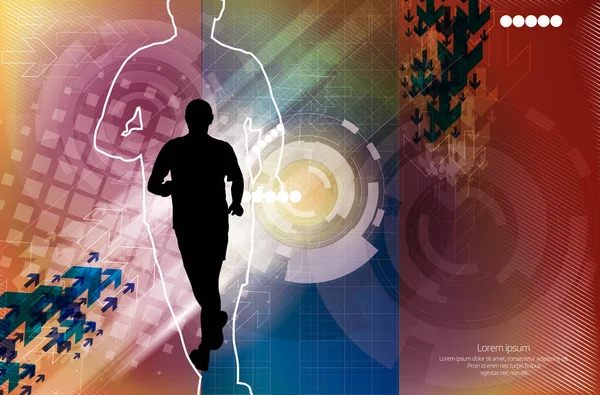 Runner spor illüstrasyon