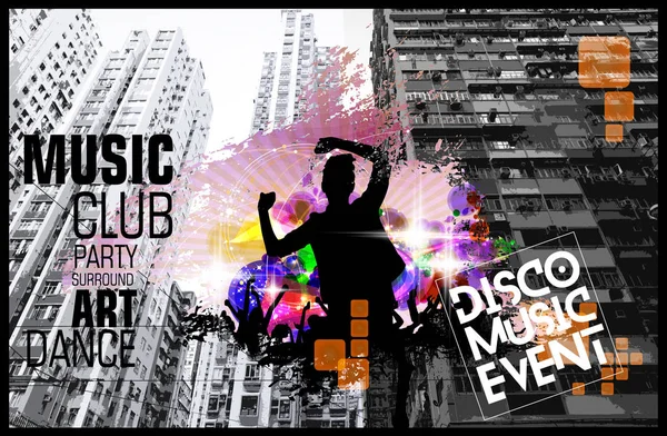 Dans eden insanların silueti