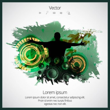 Dans eden insanların silueti