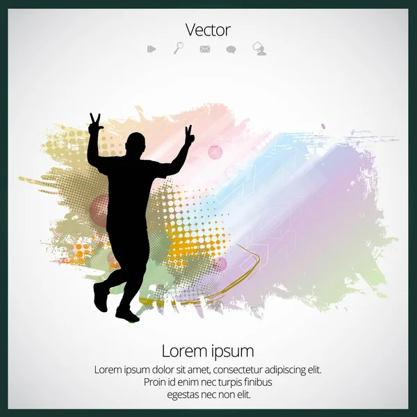 Illustration sport coureur — Image vectorielle