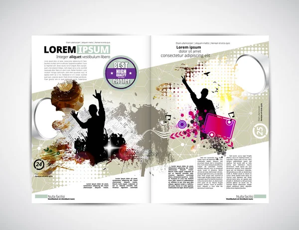 Broşür düzen illüstrasyon