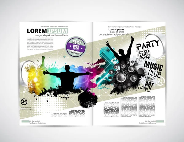 Illustrazione del layout della brochure — Vettoriale Stock