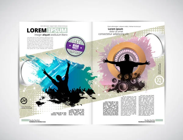 Broşür düzen illüstrasyon