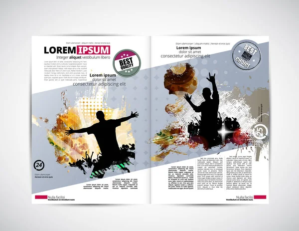 Brochure lay-out illustratie — Stockvector