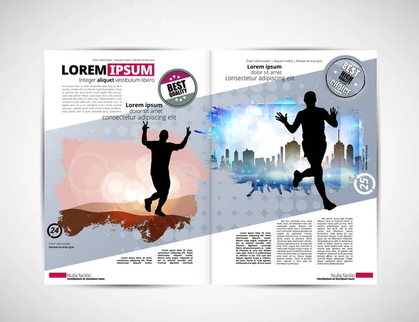 Broşür düzen illüstrasyon