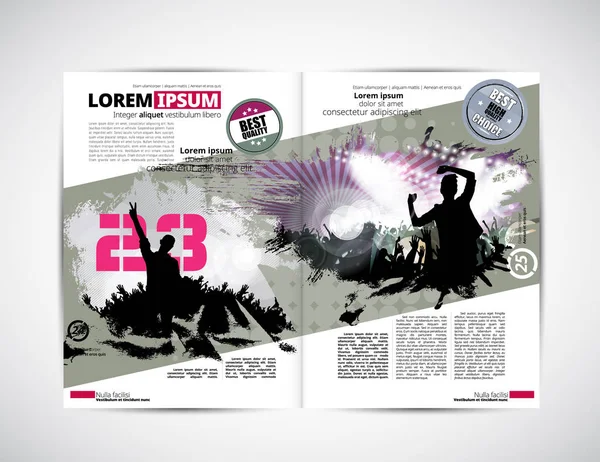 Broşür düzen illüstrasyon
