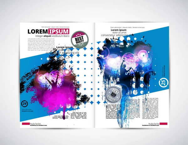 Broschyr layout illustration — Stock vektor