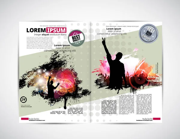 Illustrazione del layout della brochure — Vettoriale Stock