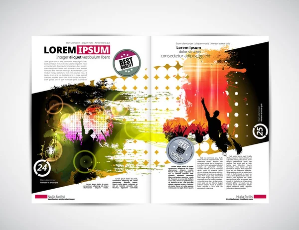 Brochure layout illustration — Stock Vector