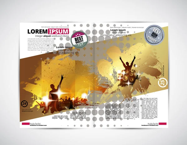 Broşür düzen illüstrasyon