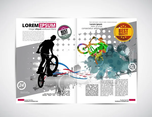 Broşür düzen illüstrasyon 