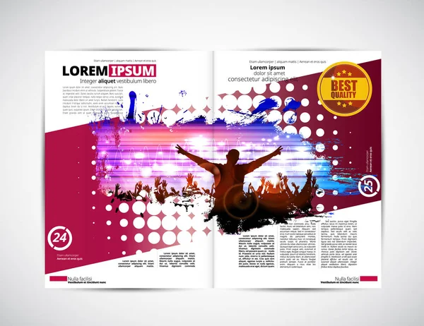 Brochure layout illustration — Stock Vector